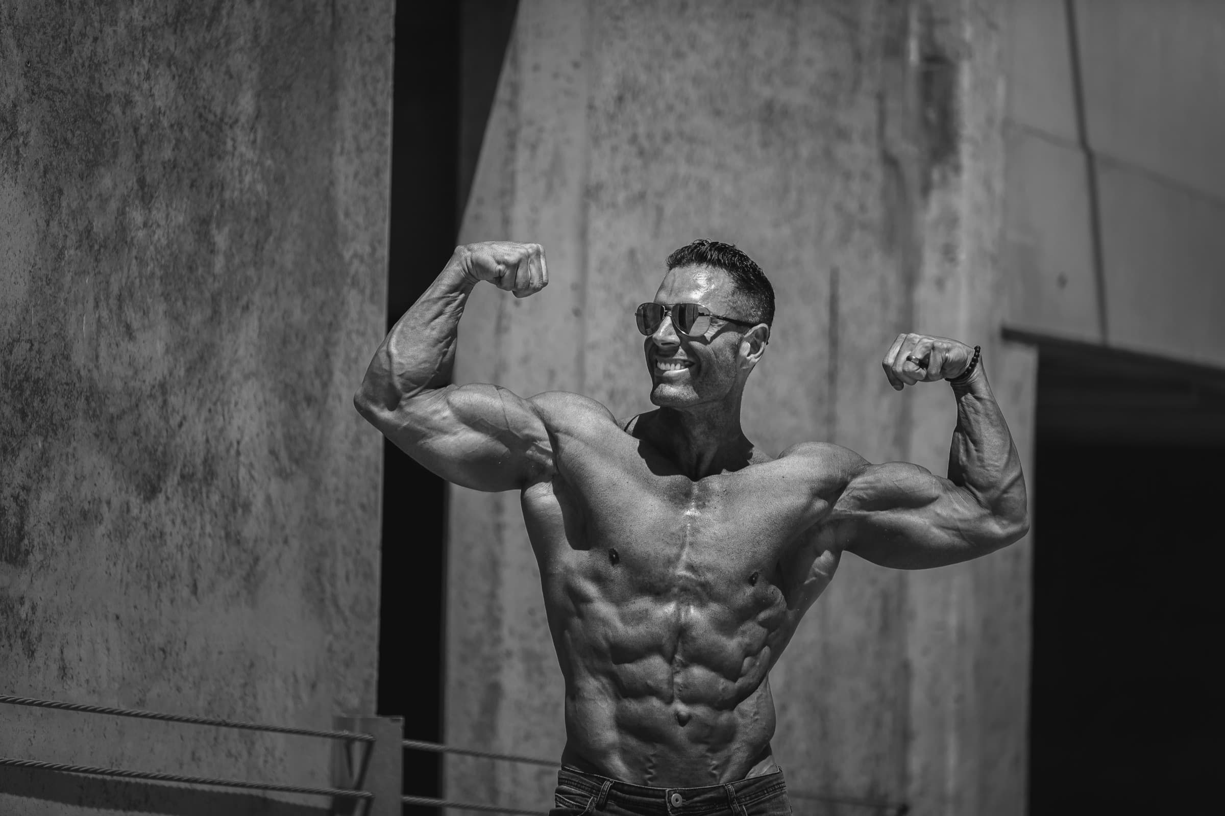 Bodybuilding stage-conditioning portrait — Bryan Engel Photography, San Diego CA